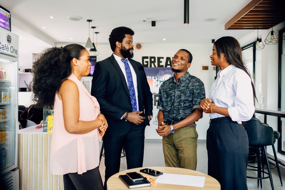 Link UP Human Capital consultants in a working session